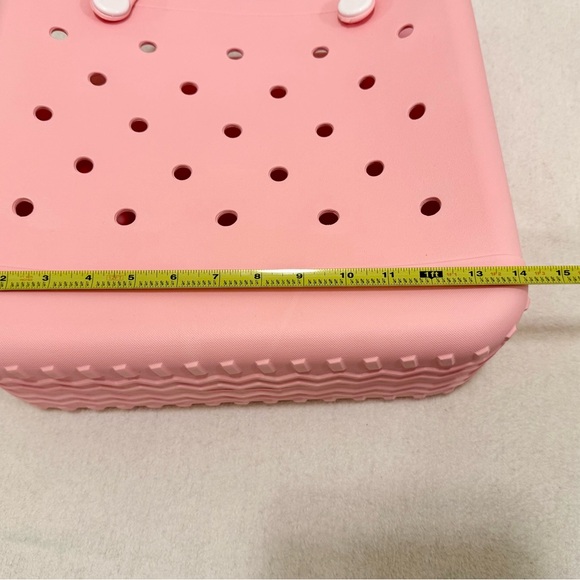 Pink EVA Rubber Waterproof Tote Beach Bag - Picture 5 of 8